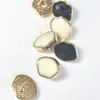 Botones Metálicos Galvanizados Listos para Usar con Patrón de Mármol Recubierto de Aceite, Botones de Pie Alto, Botones Cosidos a Mano, Botones para Ropa de Mujer, Botones Especiales para Camisas
