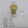 Maçaneta Moderna Simples de Liga de Alumínio para Porta de Armário Guarda-roupa Cônica Dourado Fosco Maçaneta Pequena de Gaveta Maçaneta de Metal de Furo Único Ferragens