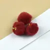 Pingente Pom-Pom de Pelúcia de Coelho Falso 2cm Chaveiro Bola de Pelúcia Acessório para Roupas e Bolsas