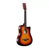 Violão Folks 38 polegadas Violão de Estudo Venda por Atacado de Fábrica Modelos para Iniciantes Transfronteiriços para Homens e Mulheres Violão Popular Violão de Madeira Violão