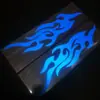 Adesivos para Veículos Elétricos de Motocicleta com Padrões de Chamas, Adesivos para Carros Esportivos, Acessórios Modificados, Decalques Decorativos