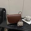Bolsa Transversal de Ombro Único Estilo Coreano para Mulheres, Bolsa de Alto Nível, Mini Bolsa Versátil para Batom, Bolsa de Ombro de Duas Peças para Sogra