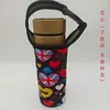 Funda de Taza de 500 ml Tipo Hebilla Bolsa para Taza de Agua Termo de Vidrio Bolso de Mano Bandolera Funda de Tela Se Puede Imprimir con Logo para Prevenir Quemaduras