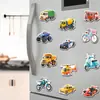 20 Peças Magnéticos Macios Originais de Veículos para Geladeira Carro Ônibus Crianças Educação Infantil Iluminação Infantil Adesivos Magnéticos à Prova d'Água