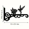 Cesta de Flores de Hierro Montada en la Pared Estilo Europeo Decoración de Pared Cesta Colgante Estante para Flores Estante Colgante para Flores Sala de Estar Balcón Colgante para Plantas Verdes