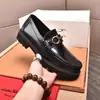 Etiqueta e caixa originais, sapatos masculinos de couro estilo business casual com fivela de metal, sapatos masculinos slip-on versáteis de sola grossa, mocassins que aumentam a altura