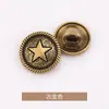 Botão de Metal para Costura à Mão Estrela de Cinco Pontas Curva 83944 83945 83946 83947