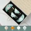 Shanhua Romántico Hueso de China Dorado Europeo Taza y Platillo para Café Set Verde Turquesa Cerámica Británico Set de Regalo para Té de la Tarde