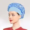Faixa de cetim elástica alta de aba larga nova transfronteiriça touca de dormir touca de quimioterapia feminina chapéu para cuidados com o cabelo cor sólida vendas diretas de fábrica