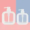 Nueva Botella Dispensadora Transparente, Botella Dispensadora de Desinfectante de Manos para Baño, Botella de Plástico con Presión, Botella Vacía Dispensadora de Loción Visible