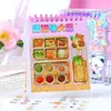 Libro de Pegatinas Guka de Dibujos Animados Pegatinas Creativas para Diario Pegatinas de Bricolaje para Niños Paquete de Materiales de Pegatinas Temáticas de Comida y Supermercado Venta al por Mayor