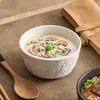 Tigelas de cerâmica estilo japonês para salada, sopas, frutas e sobremesas, tigelas de arroz para uso doméstico, tigelas de café da manhã, tigelas de aveia e tigelas esteticamente agradáveis para macarrão