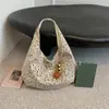 Bolso de hombro tipo tote retro con estampado de leopardo estilo americano para mujer, nueva colección otoño/invierno 2026, gran capacidad, casual, versátil y adecuado para ir al trabajo, se puede llevar debajo del brazo