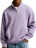 Sudadera de manga larga de color sólido pesado nueva, con cuello alto, europea y americana transfronteriza, para hombre, simple, a la moda, casual, deportiva, versátil, ropa para hombre