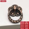 Manija de Anillo para Tirador de Armario con Cabeza de León Estilo Europeo Anillo para Tirador de Cajón de Mesa de Noche Manija Antigua de un Solo Agujero Color Cobre Antiguo