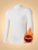 Explosiones Transfronterizas Camiseta Básica de Cuello Medio Alto Ropa Interior Térmica para Hombre Top Moda Primavera y Otoño Top de Terciopelo Jersey