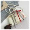 Bolso de Mano de Moda Estilo Coreano 2025 Verano Nuevo Encaje de Mariposa Bandolera Bolso de Mujer Simple y Versátil Elegante Bolso de Hombro