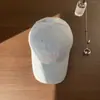 Gorra de Béisbol Bordada con Letras Estilo Coreano para Mujer, Ala Ancha, Hace que la Cara Parezca Más Pequeña, Parte Superior Suave, Gorra Versátil para Parejas, Gorra de Pico de Pato para Hombre