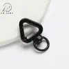 Spray Pendurado Pintado Triângulo Fivela de Mola Triângulo Cinto de Cauda Acessório Pingente Liga DIY Chaveiro Bolsa Fivela Pendurada
