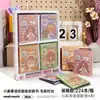 Libro Tranquilo Magnético Mini Mochi para Niños Escena Creativa de Hogar Sin Recortar Libro de Pegatinas DIY Hecho a Mano