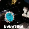 Collar de gema de copo de nieve azul Maria aretes de flor de hielo azul para mujer rica felices chapados en oro de 18 quilates circón