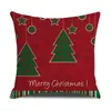 Fronha Estilo Natalino Moda Impressão Digital Sem Cor Almofada Personalizada Casa Sofá Sala de Estar Decorativa Costas