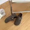 Nuevos Zapatos Birkenstock de Gamuza para Mujer Estilo Retro Otoño 2026, Cobertura Total, Tacón Oculto, Sin Cordones, Zapatos Versátiles de Estilo Relajado