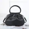 Nova Bolsa Nuvem Natural de Couro Bovino de Primeira Camada, Bolsa Feminina Transfronteiriça da Moda, Bolsa Bolinho de Couro Genuíno, Bolsa de Mão Transfronteiriça de Couro Macio
