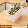 Caixa Organizadora Estreita e Longa para Armário de Cozinha Transparente Cosméticos Organizador de Mesa Caixa para Guardar Diversos Cesto de Armazenamento de Ângulo Reto