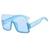 Venta Directa de Fábrica Estilo Tiktok Montura Media de Moda Multicolores Pieza Única Gafas de Sol Estilo Gafas Transfronterizas Europeas y Americanas