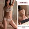 Yiyou ropa interior sexy encaje sexy tentación deseo puro sujetador de tres puntos traje de ropa interior pijamas suministros para mujer 8941
