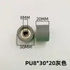 6200 Rodamiento con Recubrimiento de Goma Rodamiento Doble Rueda de PU Resistente al Desgaste Poliuretano Rueda Pequeña de Goma Rueda de Alta Capacidad de Carga 10