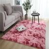 Alfombra Moderna Simple Tie-Dye Seda Lana Dormitorio Área Grande Completa Sala de Estar Alfombra Felpa No Suelta Pelo Decoración Suave