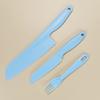 Set de cuchillos de plástico para niños, vajilla de educación temprana para jardín de infantes, cuchillo para pastel que no lastima la mano, cuchillo para cortar seguro, cuchillo para fruta