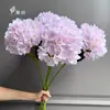Flores de Hortensia Artificiales Más Vendidas Transfronterizas para Boda y Decoración del Hogar, Arte Floral, Accesorios para Fotografía de Bodas