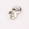 Botones de camisa de alta gama electroplateados de cuatro agujeros, botones decorativos para chaquetas de traje y puños, con borde dorado iridiscente, botones de resina cosidos a mano