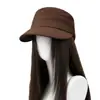 Gorra de Boina Plisada Color Sólido Retro Estilo Ecuestre Color Café Otoño Gamuza Gorra de Periódico Temperamento de Nicho para Mujer Gorra Plana de Ala Ancha