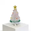 Árbol de Navidad de Vidrio Soplado a Mano de 8.5 cm Zibo Manualidades de Vidrio Árbol de Navidad Giratorio Jingdezhen