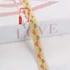 Fita Jacquard Flor de Três Folhas 1,5cm Têxtil Lar Decoração de Janela Decoração de Roupa Acessórios de Renda Artesanato DIY G3592