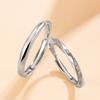 Anillos de pareja para hombres y mujeres Diseño de nicho Ins Moda Lujo Zircón Anillo de par Anillo de ajuste de apertura Anillo de diamantes Venta al por mayor