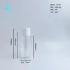 Botella PET redonda recta de pequeña capacidad 30/50/55ml con hombro alto, material de embalaje para subbotella de loción para el cuidado de la piel, esencia, agua pura, boquilla de 20 mm