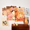 Señor. Pegatinas de Pared de Papel Ilustraciones Originales Pintadas a Mano Vida Diaria Perezosa Pegatinas Lindas de Decoración de Interiores Pósters de Pared Pegatinas para Puertas