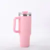 Copo de Carro com Alça de Primeira Geração 40oz Transfronteiriço Aço Inoxidável 304 Camada Dupla Isolado Copo para Manter Frio ao Ar Livre Copo com Canudo para Gelo