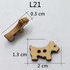 Botones de madera DIY hechos a mano profesionales botones de madera de dibujos animados para niños bebé botones adhesivos creativos botones de madera
