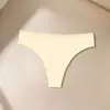 Nuevo tanga cruzado para mujer, costilla de color sólido, algodón sexy, simple, transpirable, cómodo, bragas para chica joven