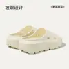 Sandalias de verano para mujer Puxi Shanhai, para exteriores, suela gruesa, material EVA simple, que aumentan la altura, antideslizantes, sandalias de una tira, en stock