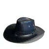 Sombrero de Vaquero Occidental de Cuero Estilo Americano Retro para Hombres y Mujeres, Sombrero de Sol de Ala Ancha para Viajes al Aire Libre de Pareja, Sombrero de Jazz para la Playa