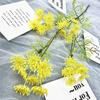 Planta verde de simulación de encaje de 4 tenedores, decoración de boda, accesorios de pared de flores, fotografía del hogar, flores falsas blancas, directa de fábrica