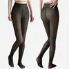 Calça base de uma peça com entrepernas cruzada, para uso transfronteiriço, perna exposta, preta, transparente, calça base para pele, feminina, com forro de fleece, dropshipping
