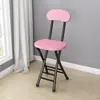 Suministro Directo de Fábrica Silla Plegable Silla de Comedor para el Hogar Silla Sencilla Silla de Ocio con Respaldo Taburete Silla Taburete Redondo Portátil para Adultos